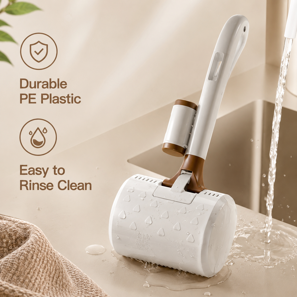 Durable PE plastic pet waste scooper that rinses clean easily