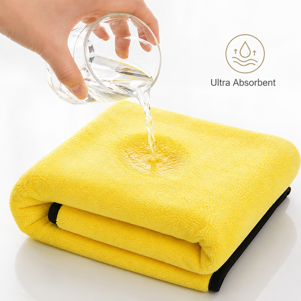 Highly absorbent microfiber pet towel drying water quickly